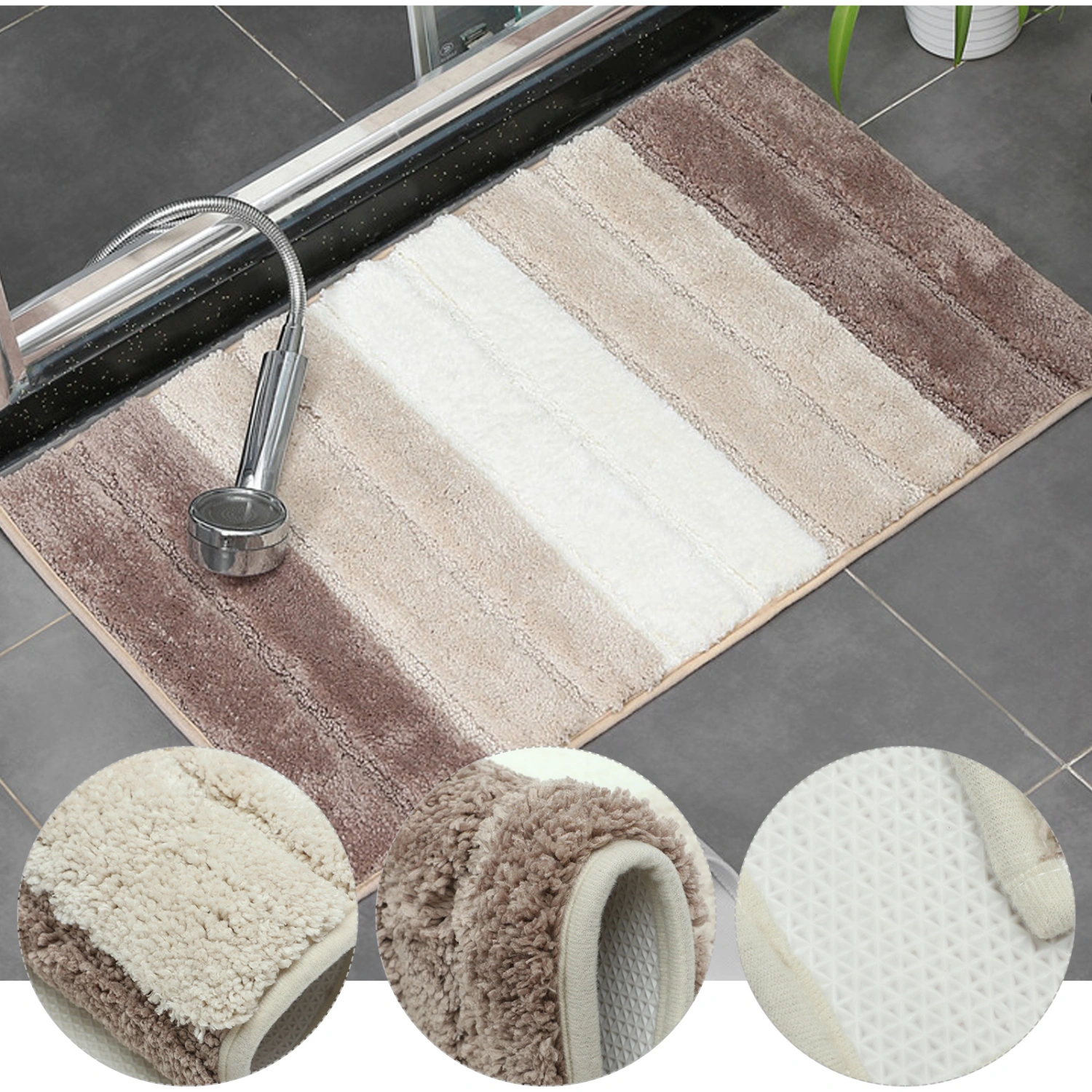 Bathroom Absorbent Mat Anti-slip Bathroom Mat Bathroom Floor Mat Bathroom Rug Mat