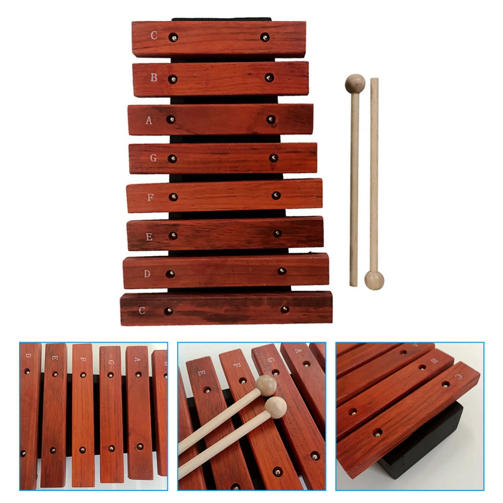 1 Set Wooden Xylophone Percussion Musical Instrument Colored Glockenspiel Xylophone Kids Toy