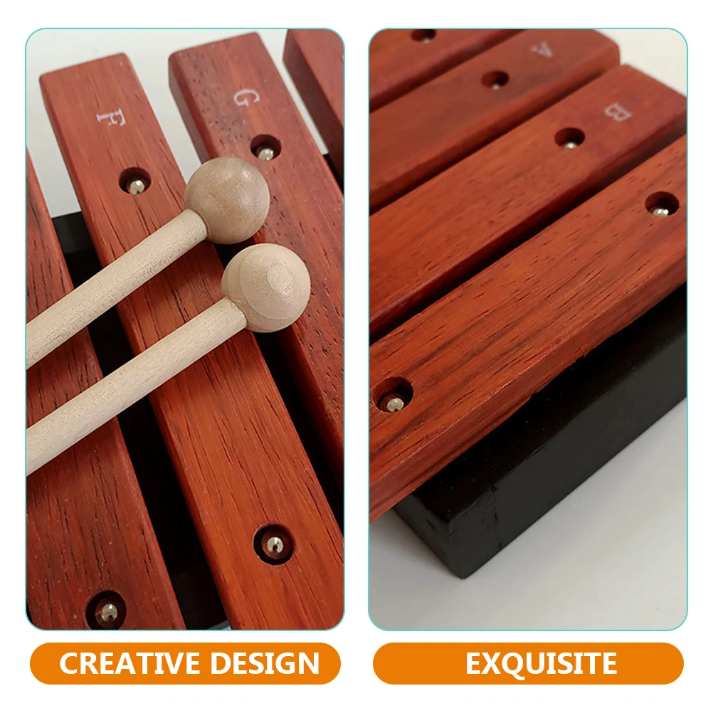 1 Set Wooden Xylophone Percussion Musical Instrument Colored Glockenspiel Xylophone Kids Toy