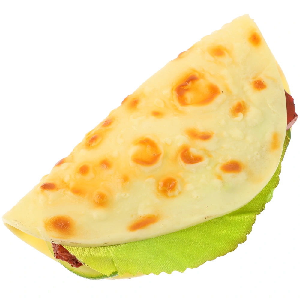 Realistic Pancake Simulation Taco Fake Burrito Dessert Model for Decoration Display Prop