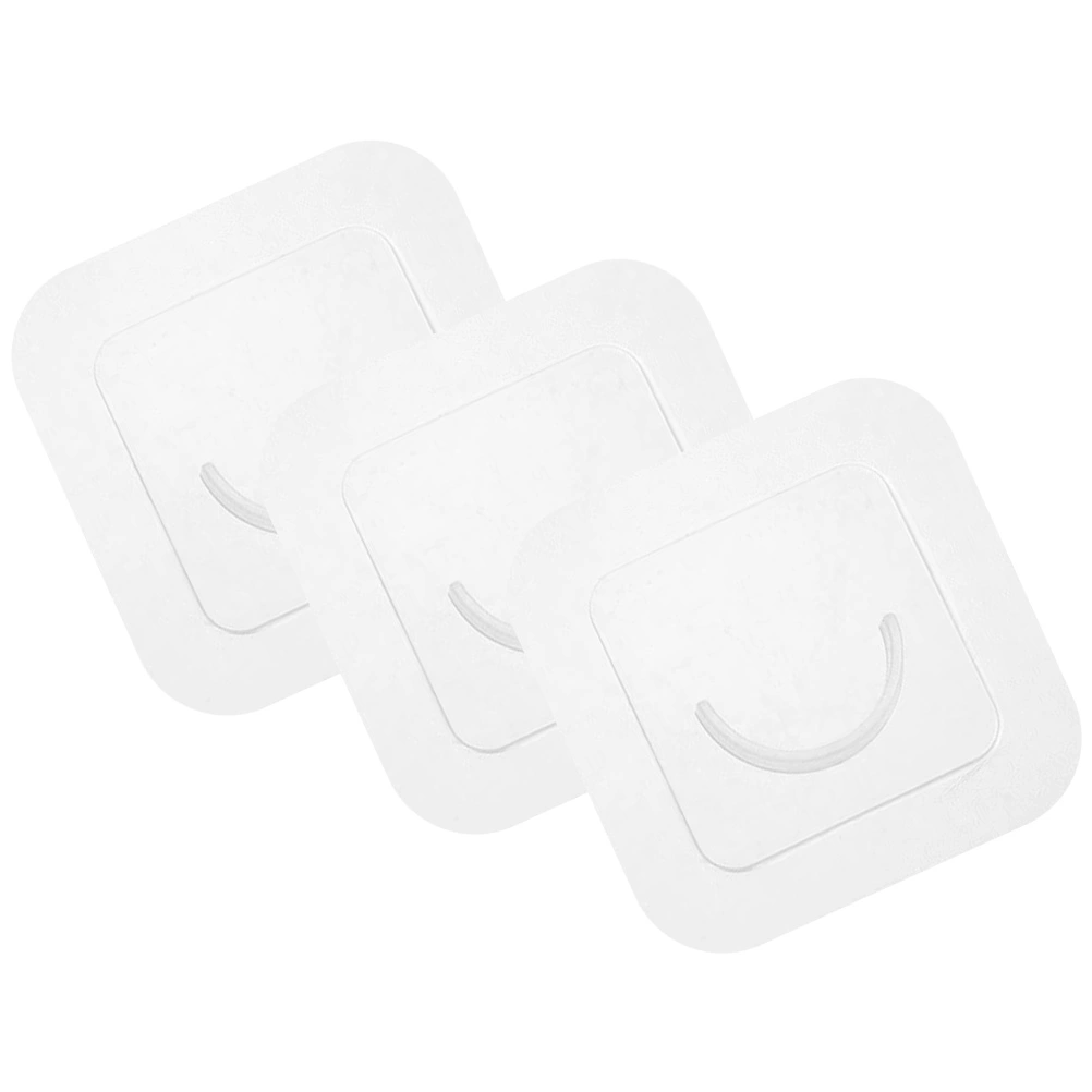 3Pcs Shower Curtain Rod Mount Holders Adhesive Shower Rod Tension Retainers