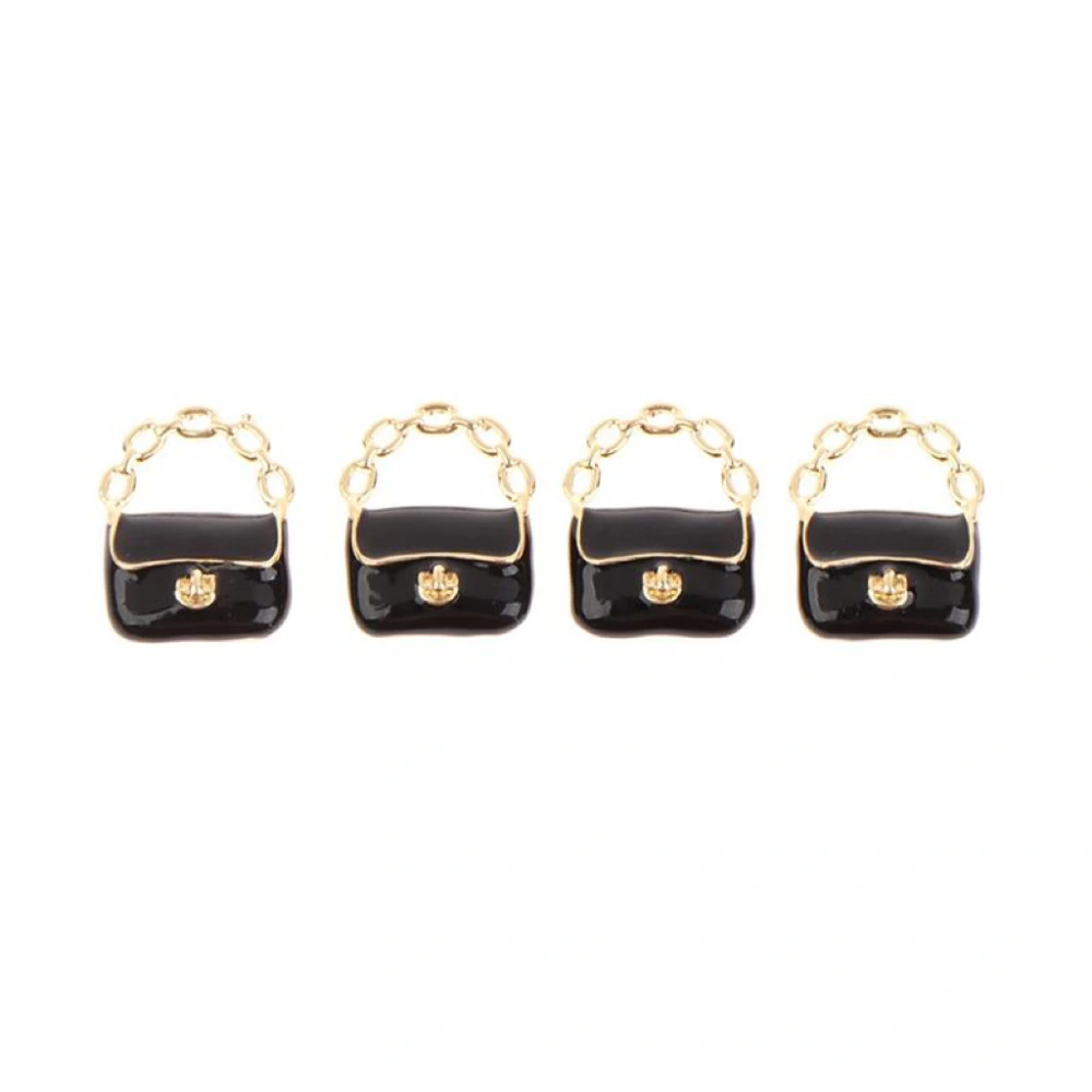 3Pcs Mini House Handbags Doll House Purse Miniature Doll Chain Bags Mini House Miniatures