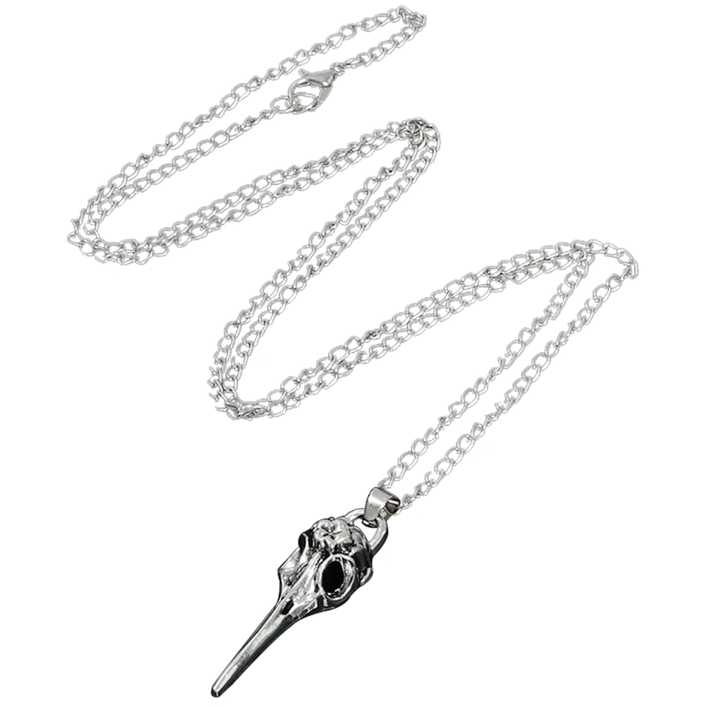 Gothic Bird Skull Necklace Skull Pendant Necklace Gothic Necklace Halloween Necklace Gothic Jewelry