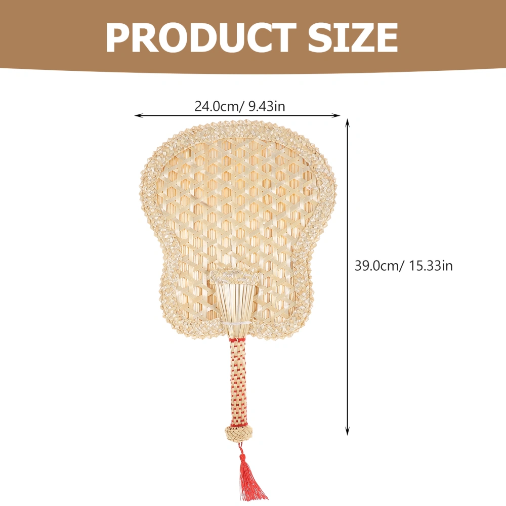 Handheld Fan Handmade Woven Fan Party Favor Fan Summer Cooling Fan for Outdoor