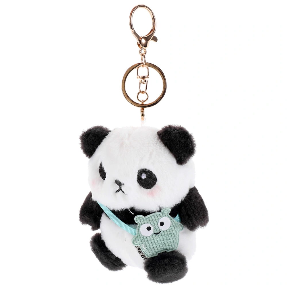 Stuffed Panda Doll Keychain Lovely Plush Panda Pendant Keyring Bag Hanging Decor