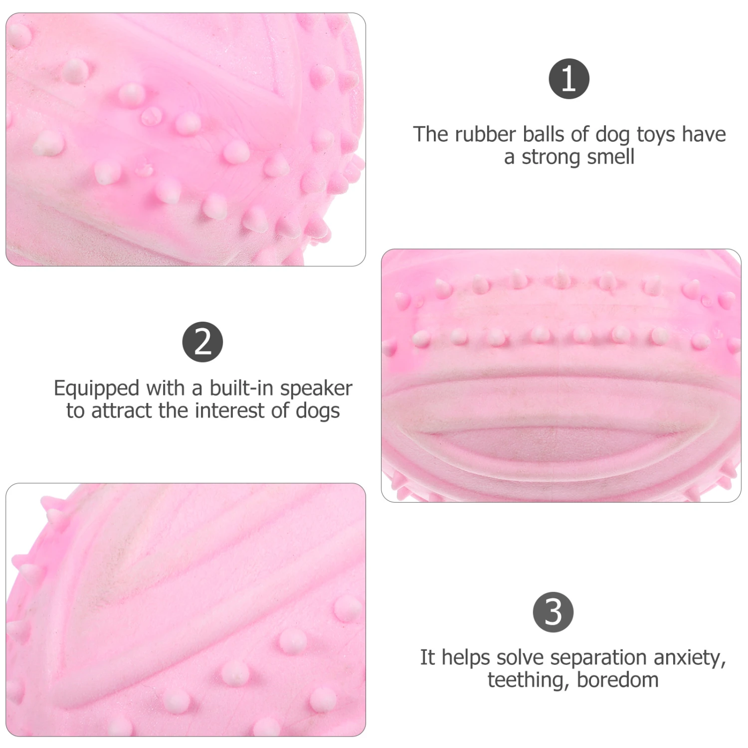 Dog Ball Dog Chewing Ball Toy Rubber Dog Ball Dog Chew Toy Dog Squeaky Plaything