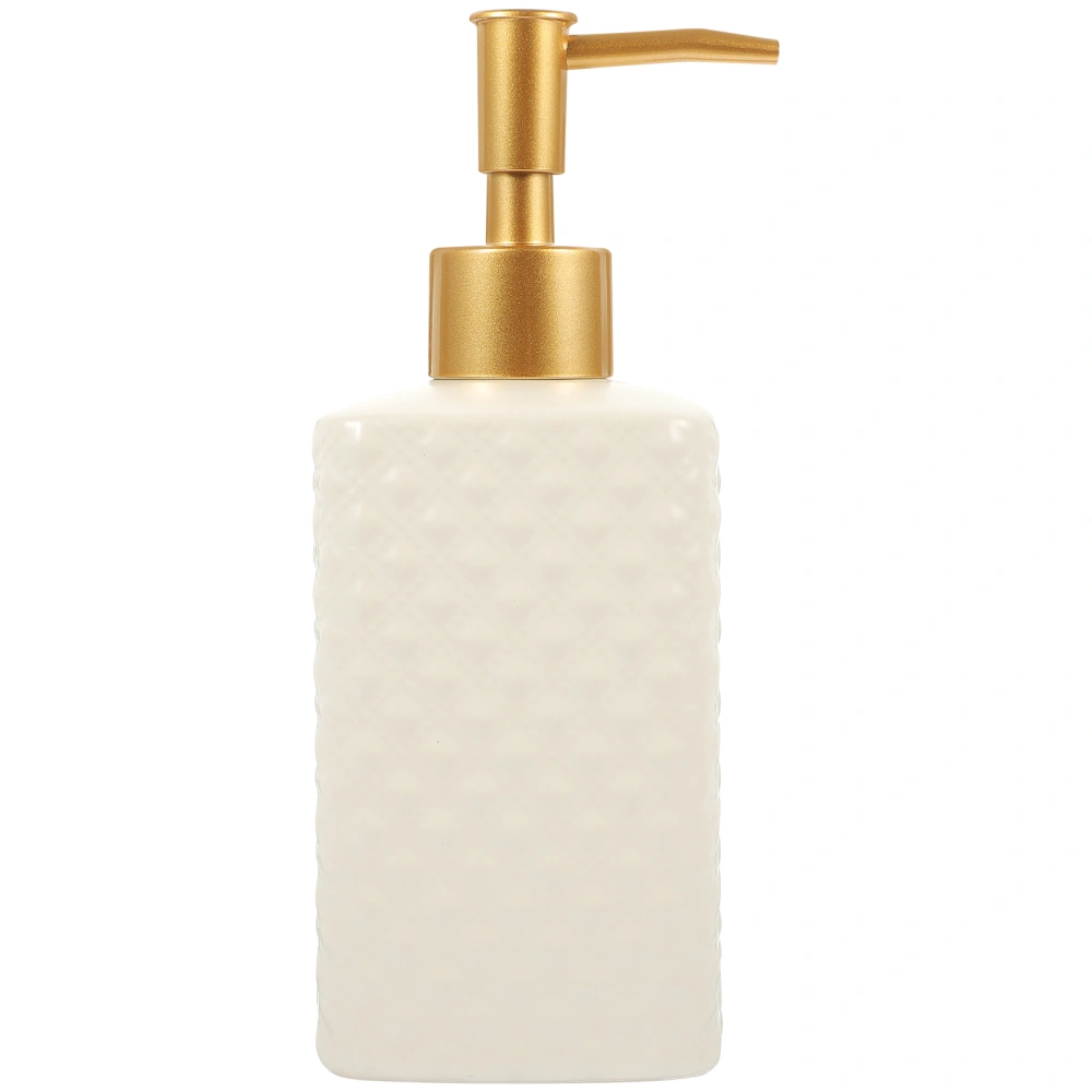 Ceramic Hand Soap Dispenser Lotion Bottle Soap Pump Dispenser Embossed Liquid Hand Soap Dispenser