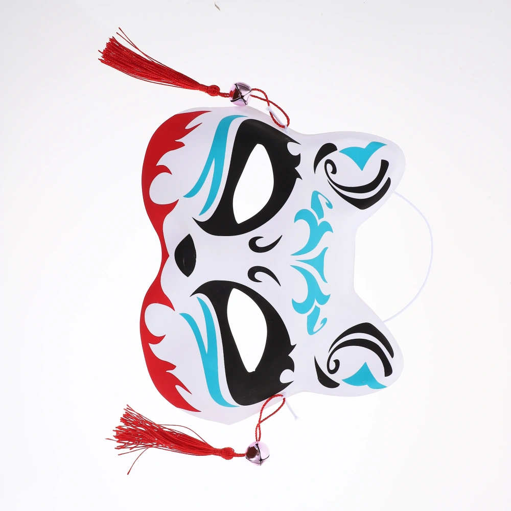 Halloween Party Cosplay Fox Mask Adult Half-face Fox Prop Japanese Style Mysterious Fox Mask