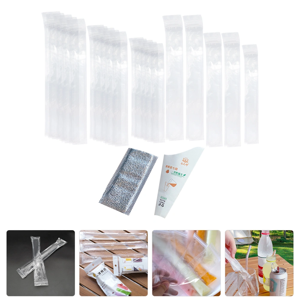 1 Set of Ice Candy Bag Disposable Ice Popsicle Bag Popsicle Making Bag Ice Popsicle Mold Bag