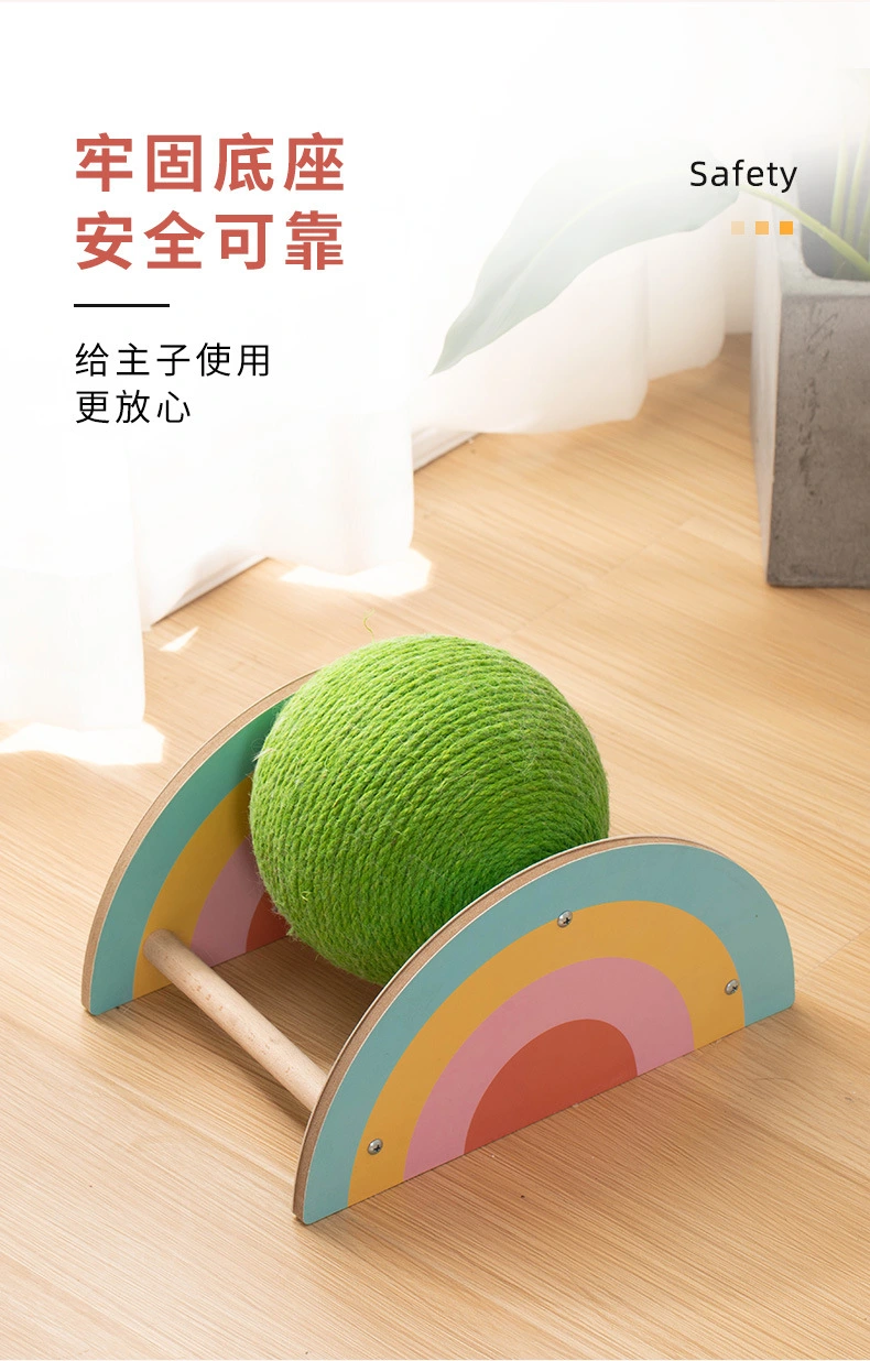Scratching Board Cat Scratcher Toy Floor Kitten Scratcher Stable Cat Scratching Ball