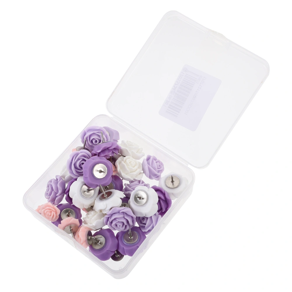 40Pcs Delicate Pushpins Multi-function Thumb Tacks Convenient Thumbtacks Map Accessory