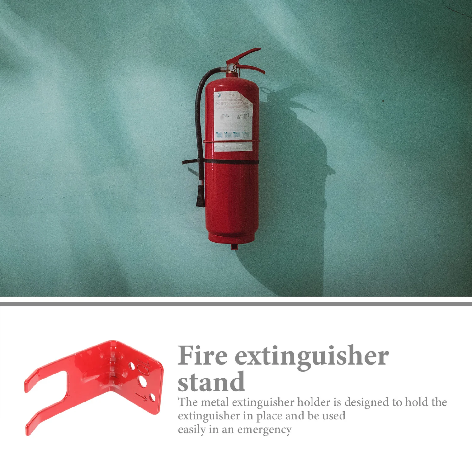 4Pcs Fire Extinguisher Mount Fire Extinguisher Wall Hook for Home Office with Accessories
