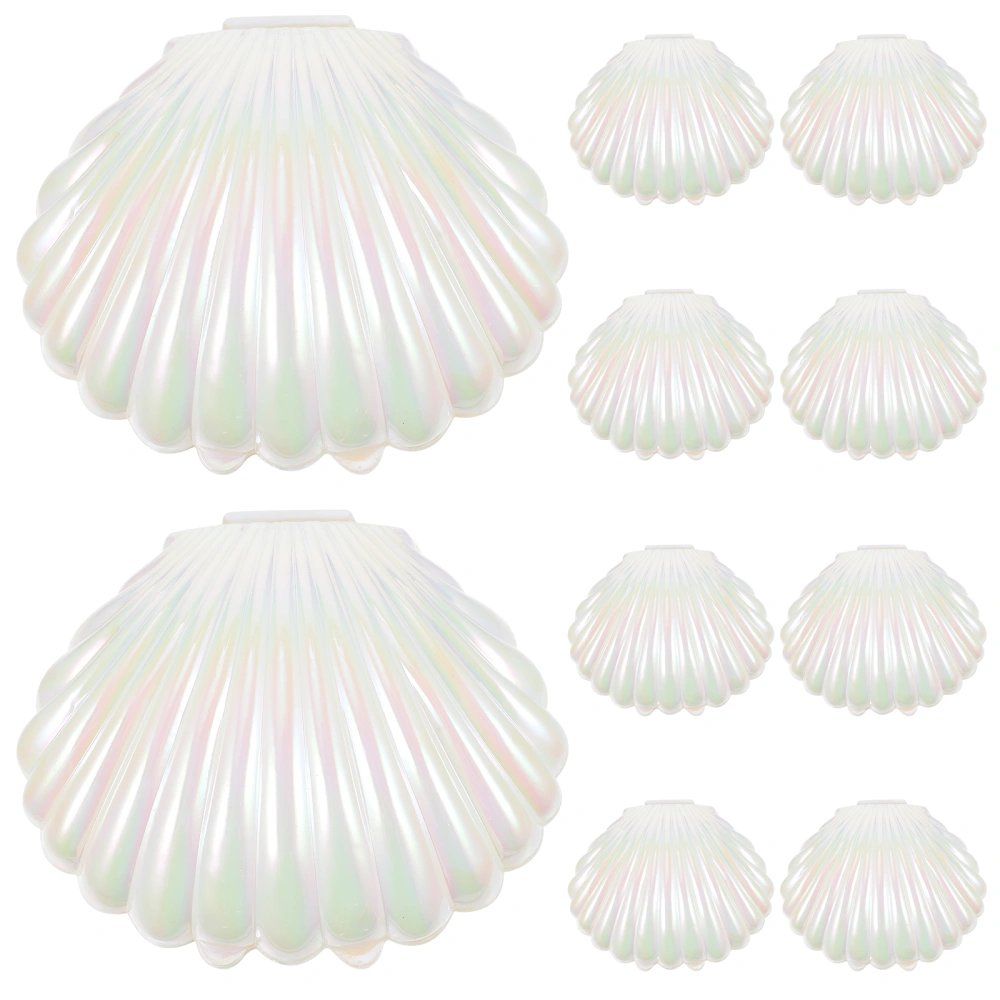 10pcs Shell Candy Boxes Shell Storage Container Jewelry Box Wedding Party Favor