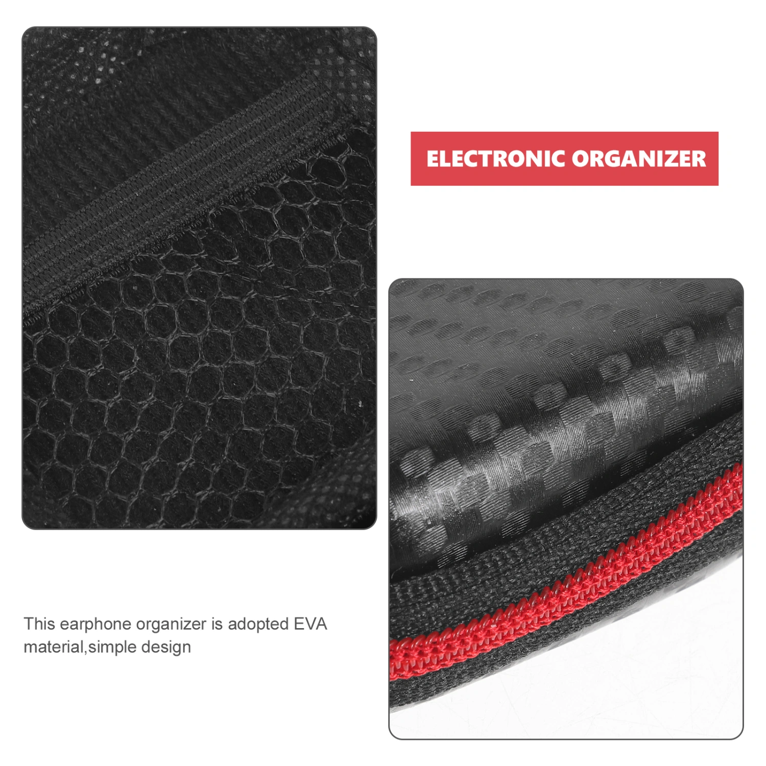 2 pcs Electronic Organizer Bag Small Earphone Organizer Case Portable Carrying Case