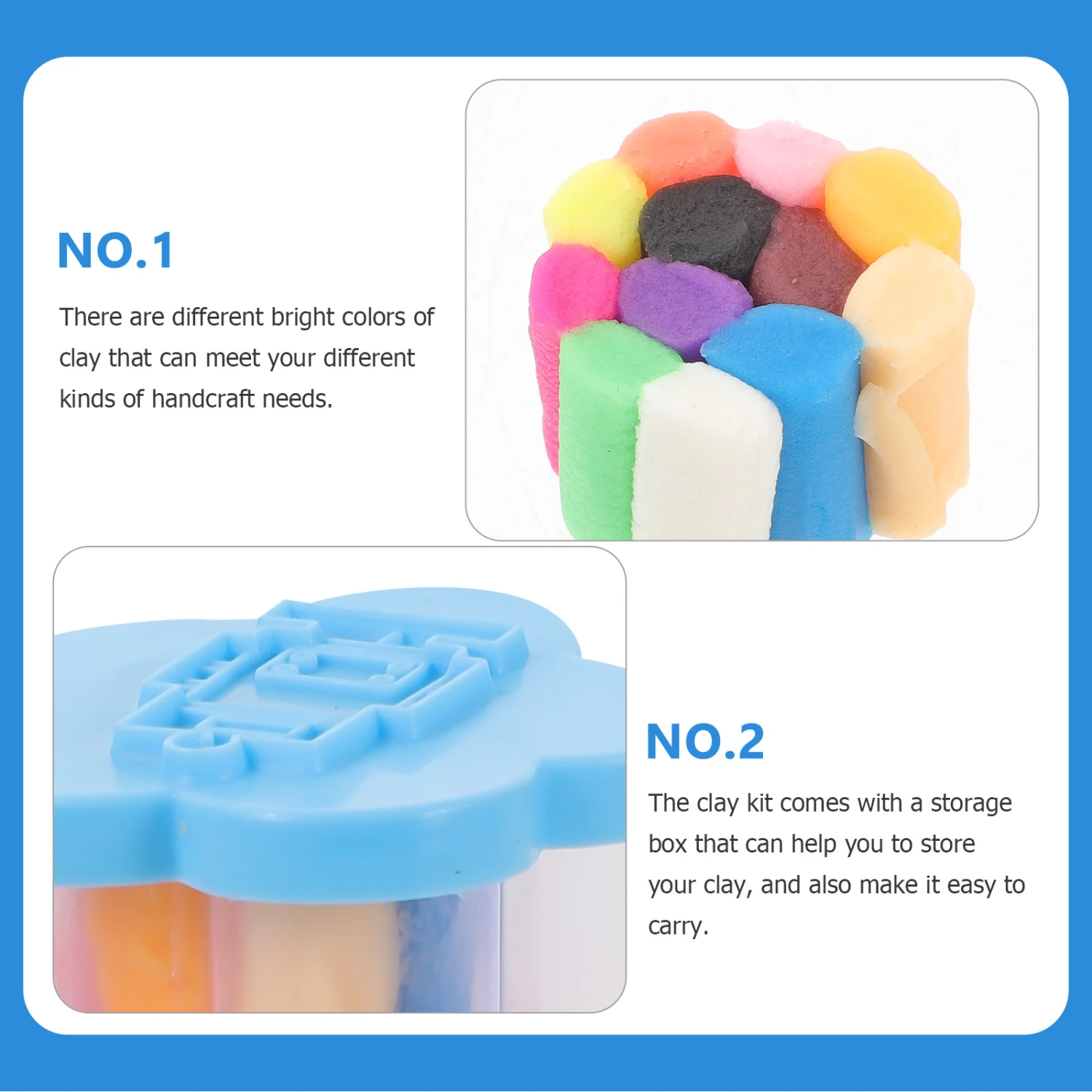 12 Boxes of Modeling Clay for Kid DIY Crafts Clay Kit for Making Clay Crafts Ornament Random Color