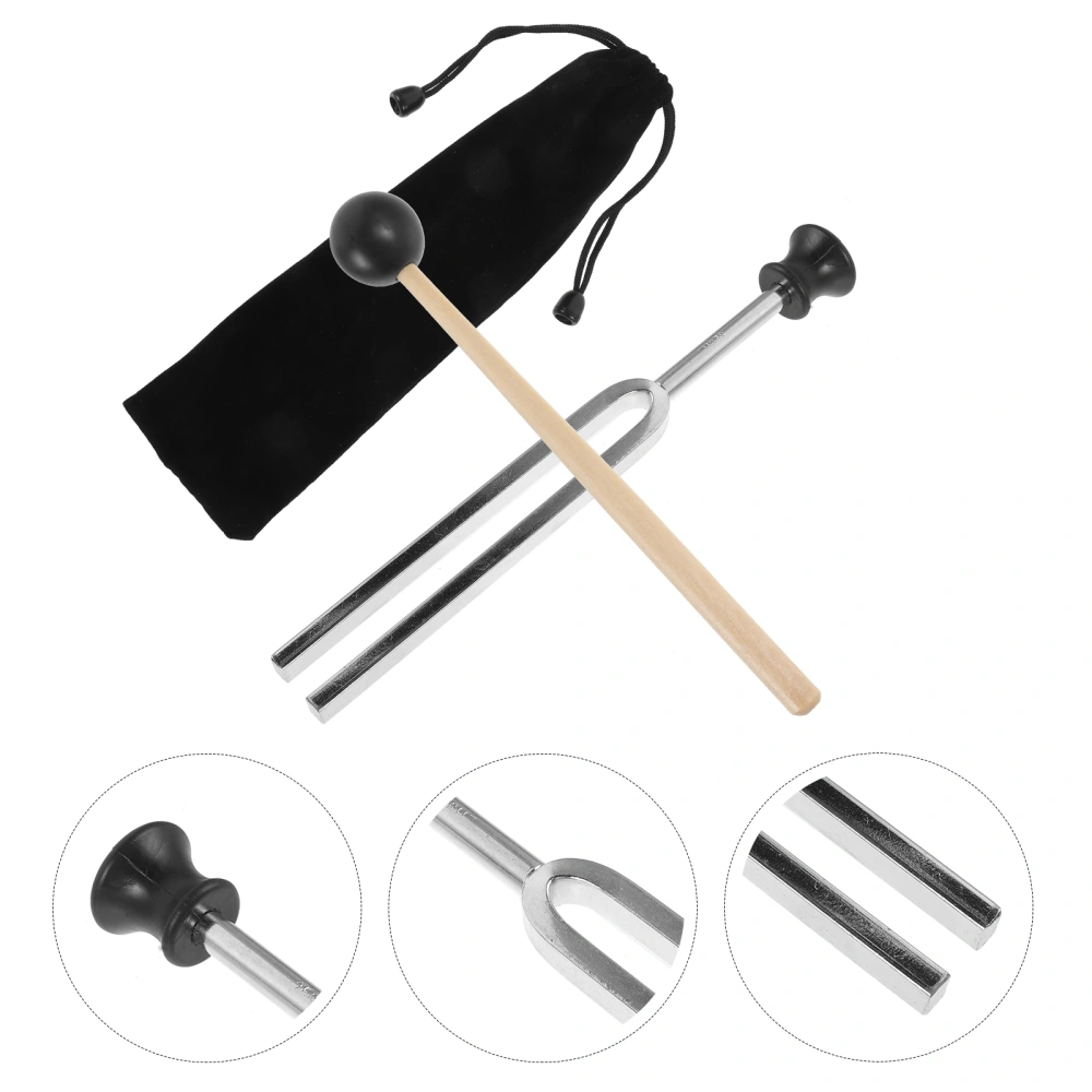 1 Set Tuning Fork Tuning Fork with Hammer Tuning Fork Set for Musical Instrument Meditation