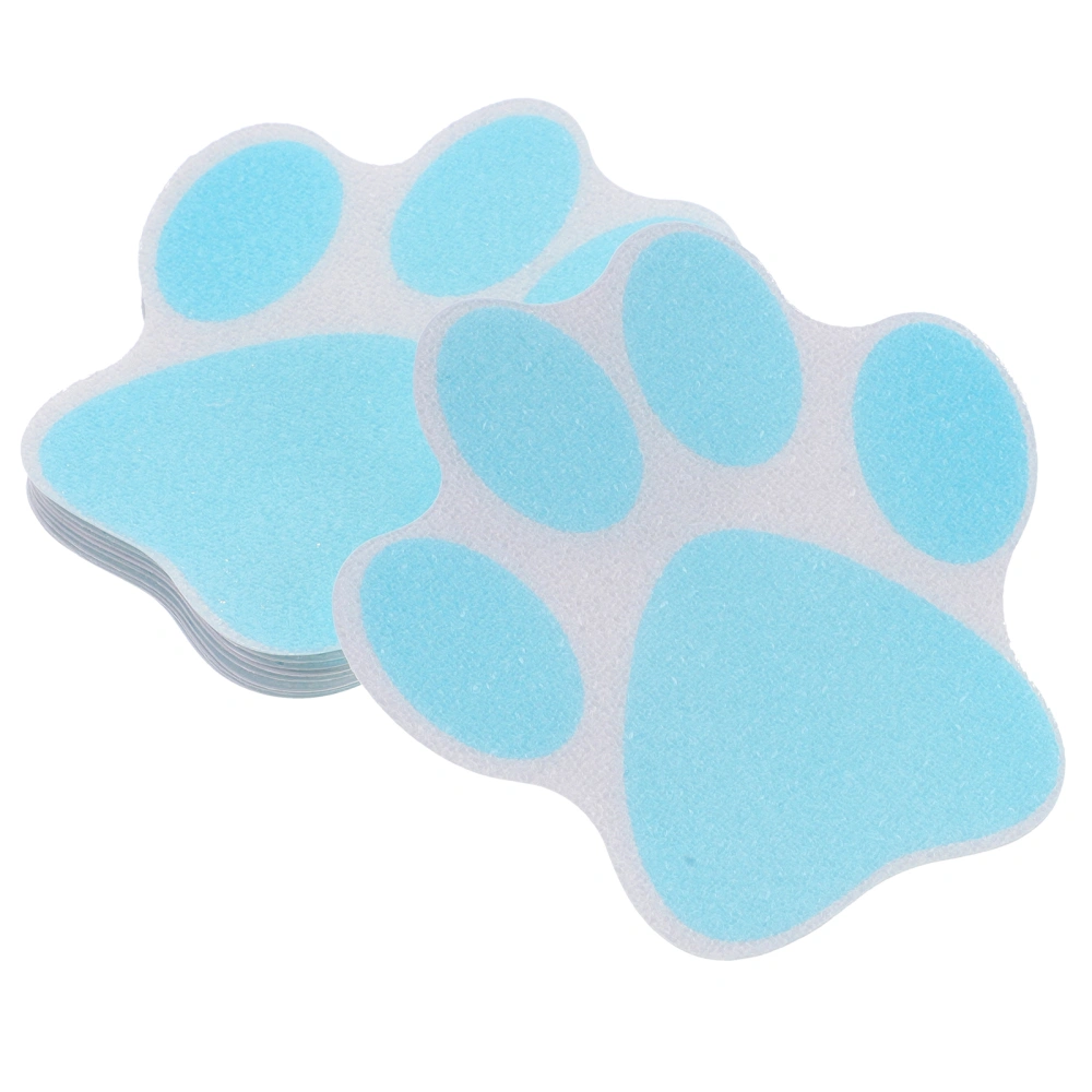 10pcs Paw Bathtub Decals Bathtub Stickers Self-adhesive Floor Wall Decals