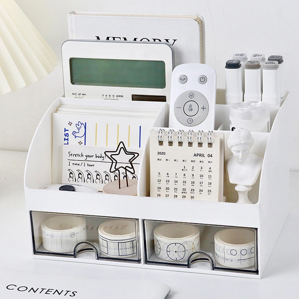 Tabletop Organizer Indoor Organizer Drawer Type Storage Box Stationery Storage Case