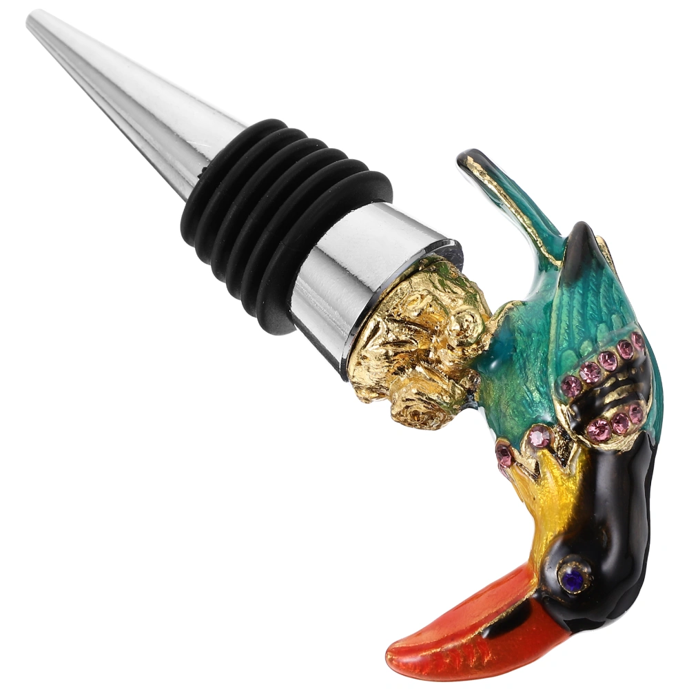 Wine Stopper Decorative Bird Design Beverage Liquor Plug Reusable Wine Bottle Stopper