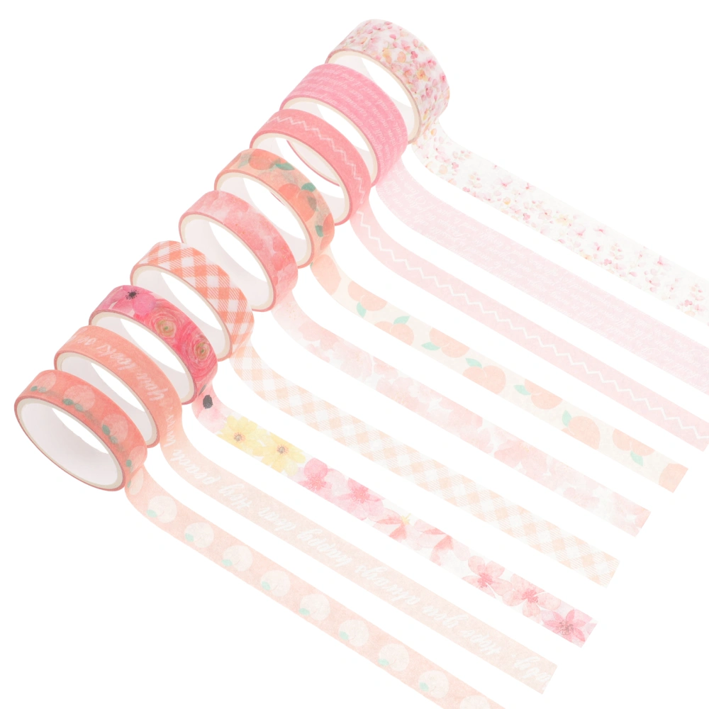 9 Rolls of Multi-function Craft Tapes DIY Diary Tape Decors Multi-function Washi Tapes