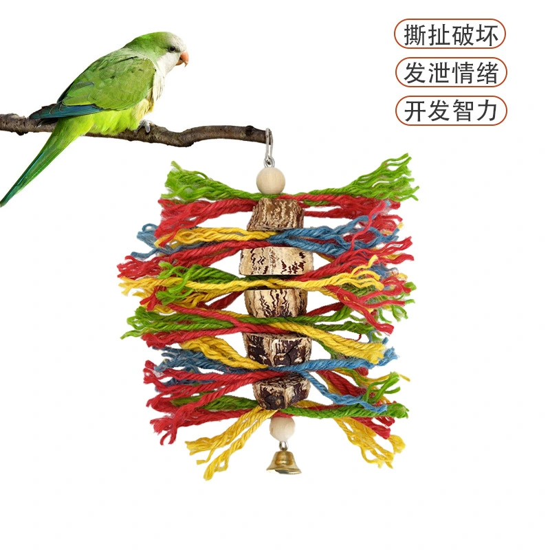 Pet Bird Hanging Toy Parrot Chewing Plaything Hanging Toy Parrot Toy Birdcage Accessory