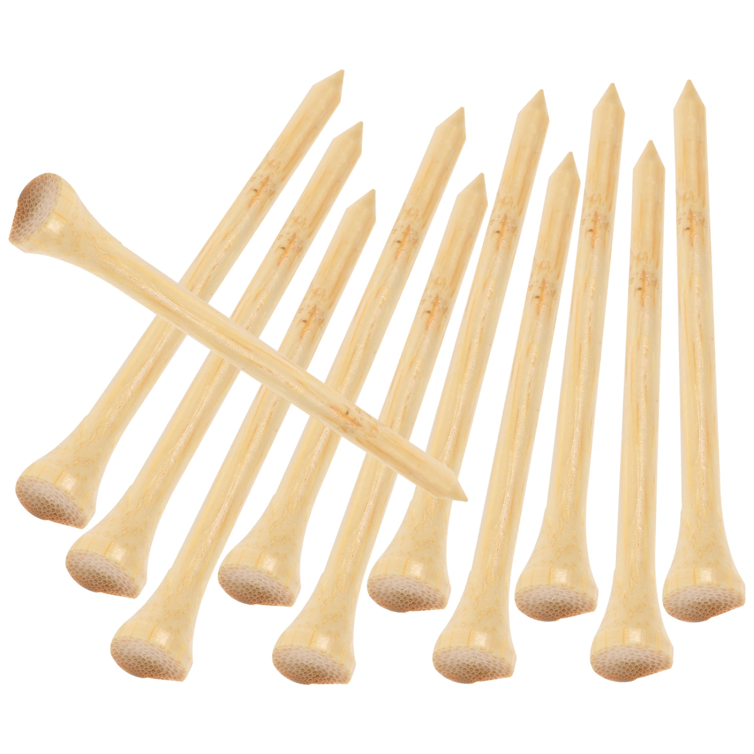 50Pcs Reusable Golf Ball Tees Bamboo Golf Spikes Replaceable Golf Tees Golf Accessory