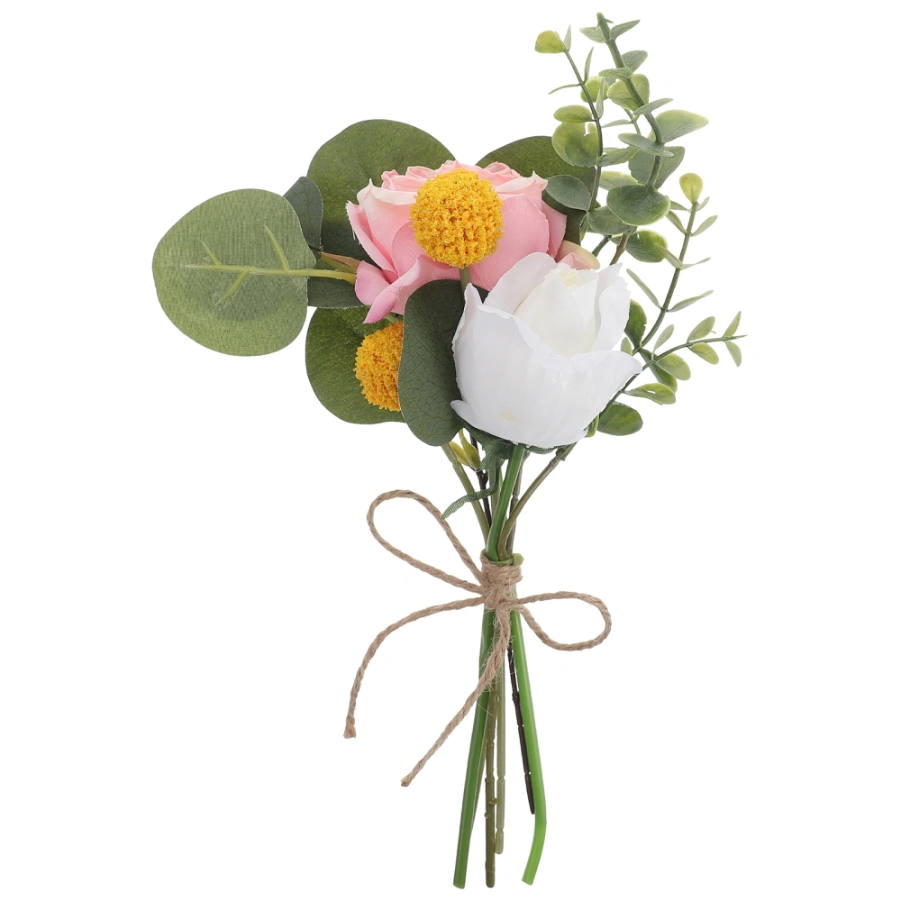 Romantic Floral Bouquet Artificial Flower Bouquet Decorative Artificial Flower Faux Floral Bouquet