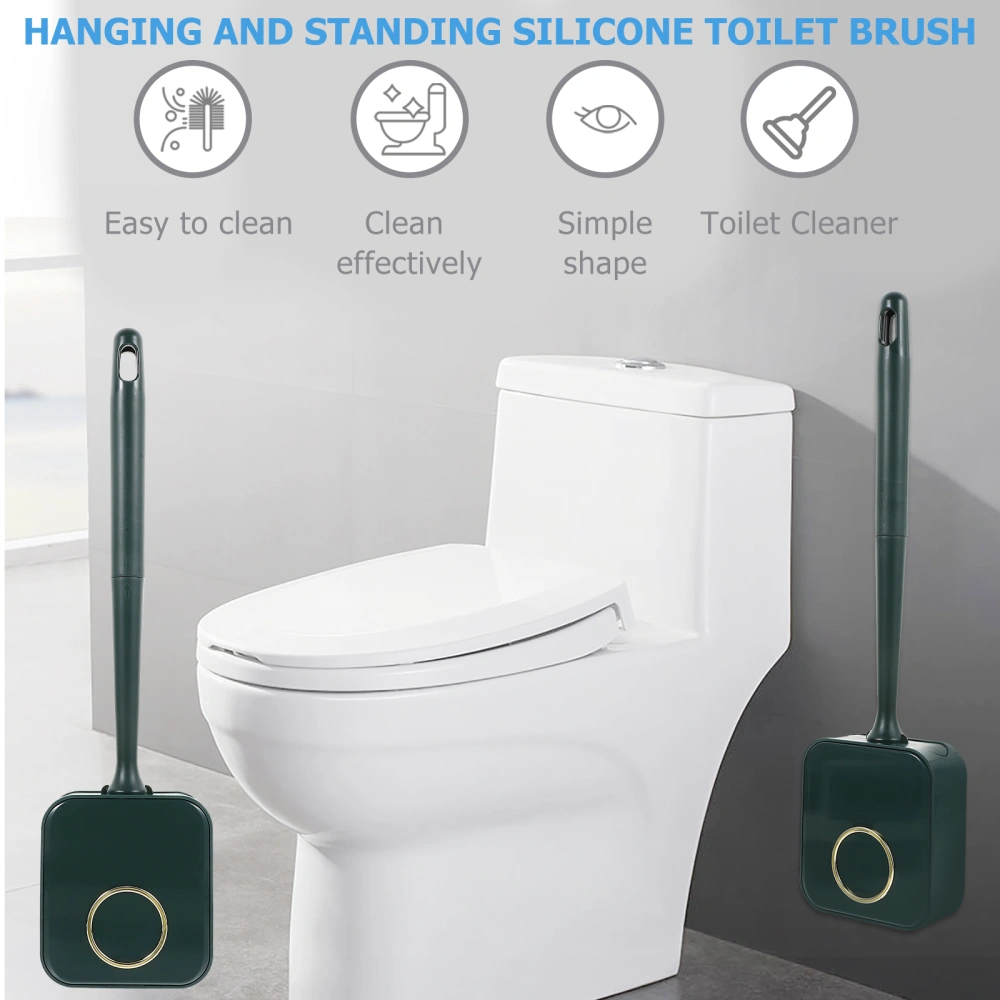 Toilet Brush and Holder Wall Mount Toilet Bowl Brush Bathroom Toilet Cleaning Tool