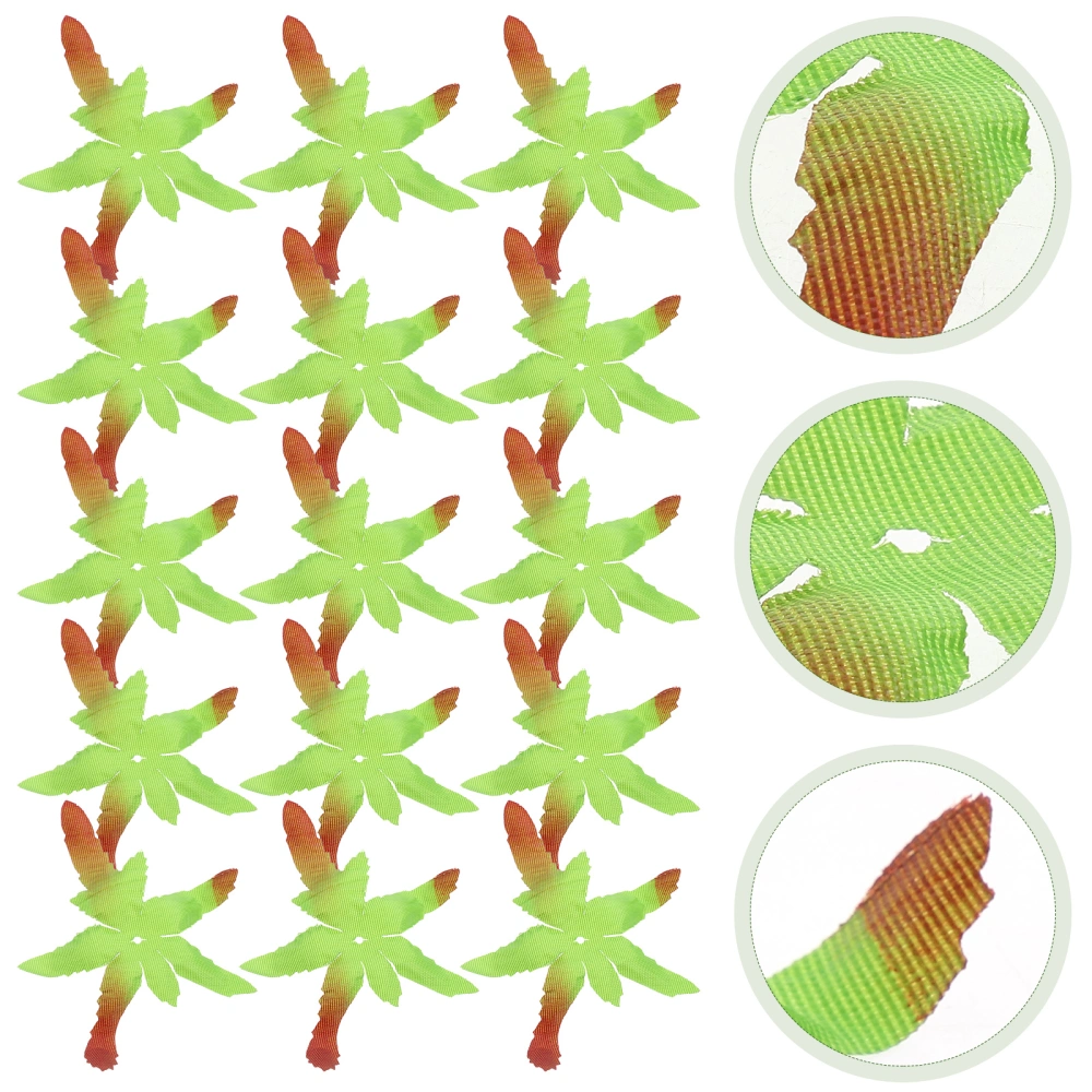 100pcs Fabric Sepals Petals Fabric Green Sepals DIY Calyxes for Artificial Flowers Making