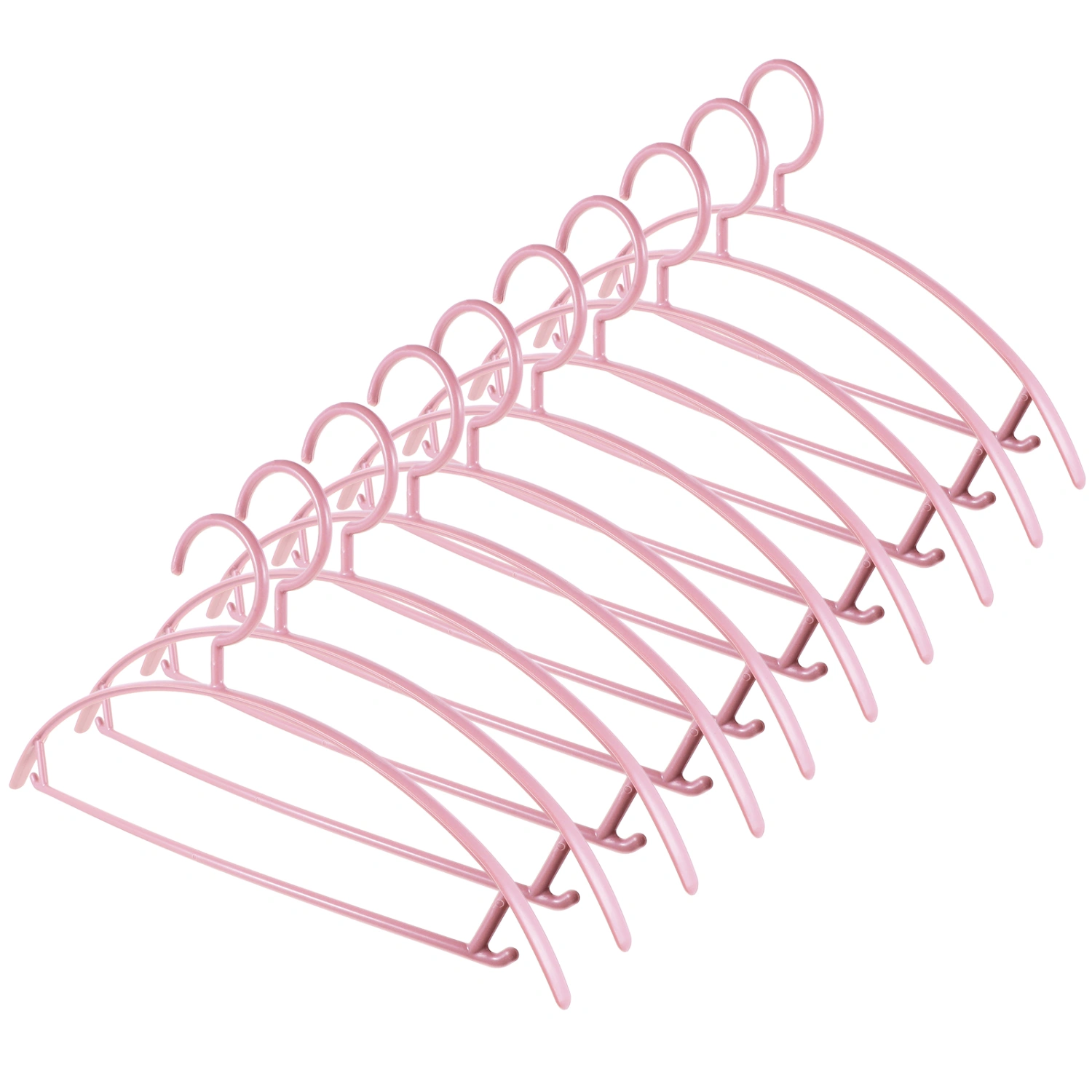 10pcs Plastic Hangers Nonslip Suit Hangers Space Saving Clothes Hangers Clothing Hangers