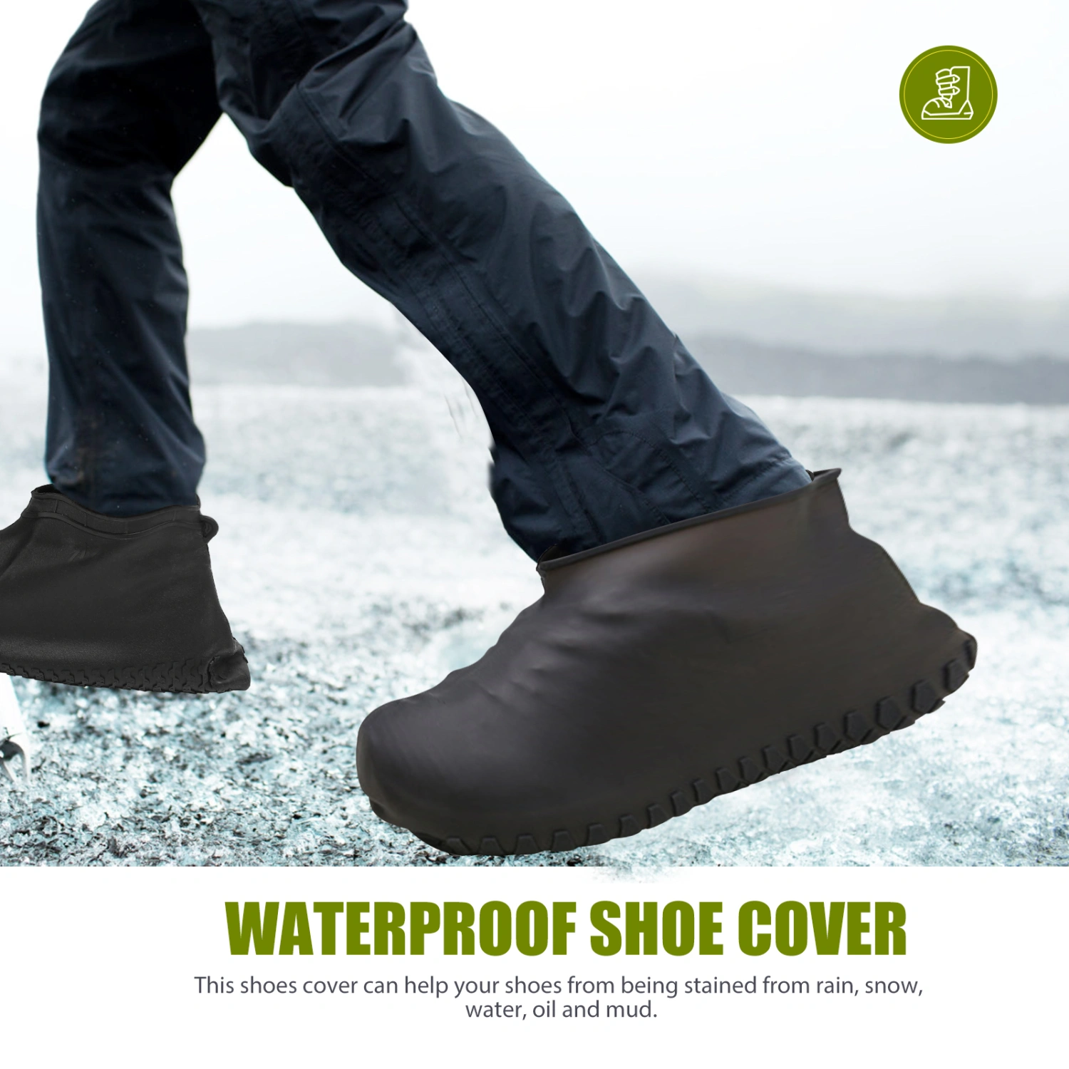 1 Pair of Protective Shoe Covers Elastic Shoe Covers Shoes Cover Outdoor Supply