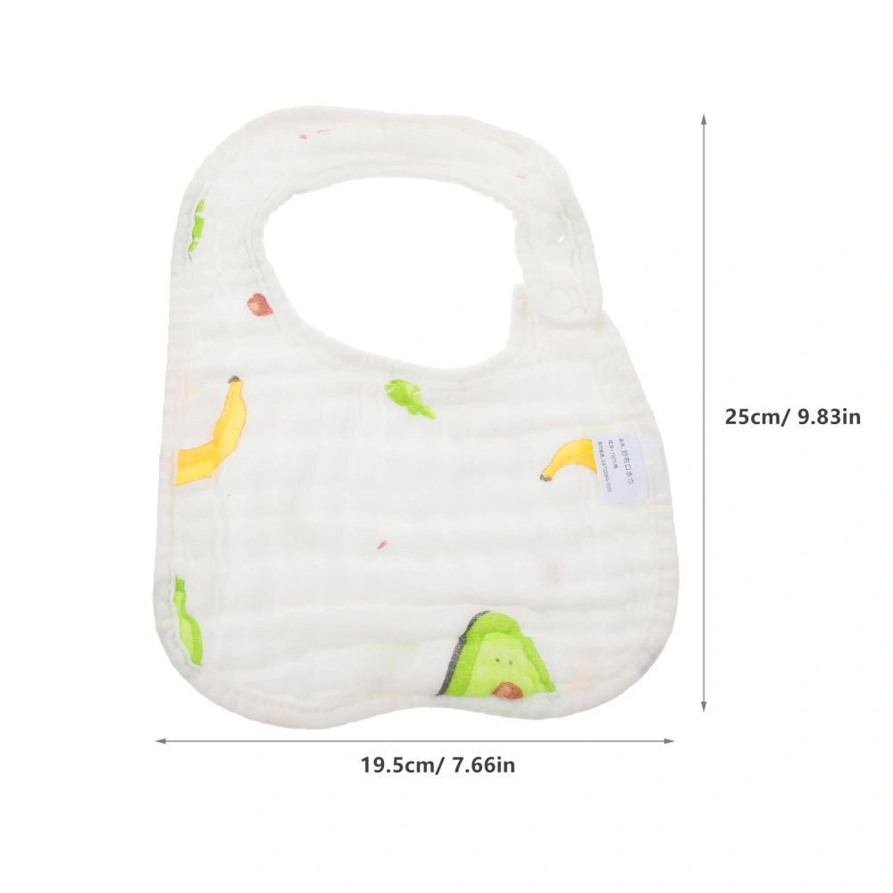 6pcs Baby Drooling Bibs Infant Cotton Teething Bibs Toddler Breathable Feeding Bibs