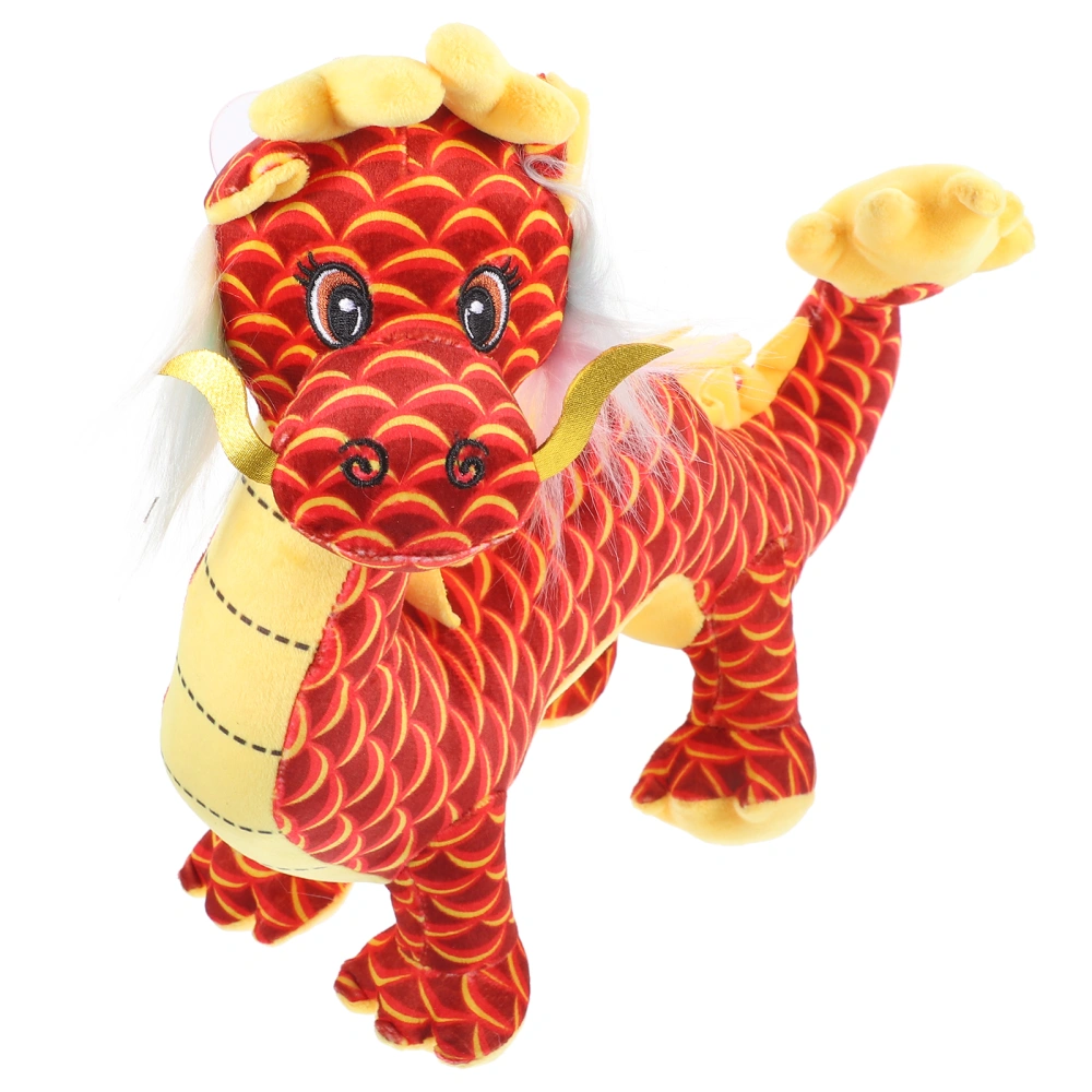 Chinese Dragon Plush Toy Realistic Dragon Stuffed Animal Chinese New Year Mascot Toy