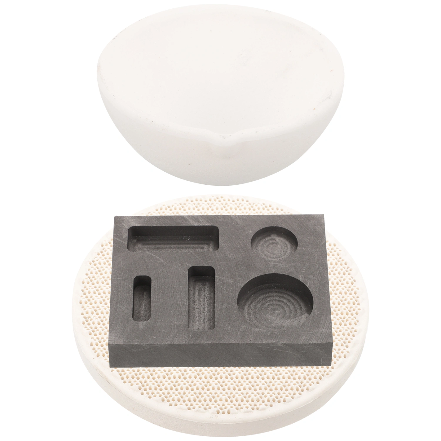 1 Set Graphite Crucibles Set Ingot Mold Set Melting Casting Kit For Metal Gold Silver