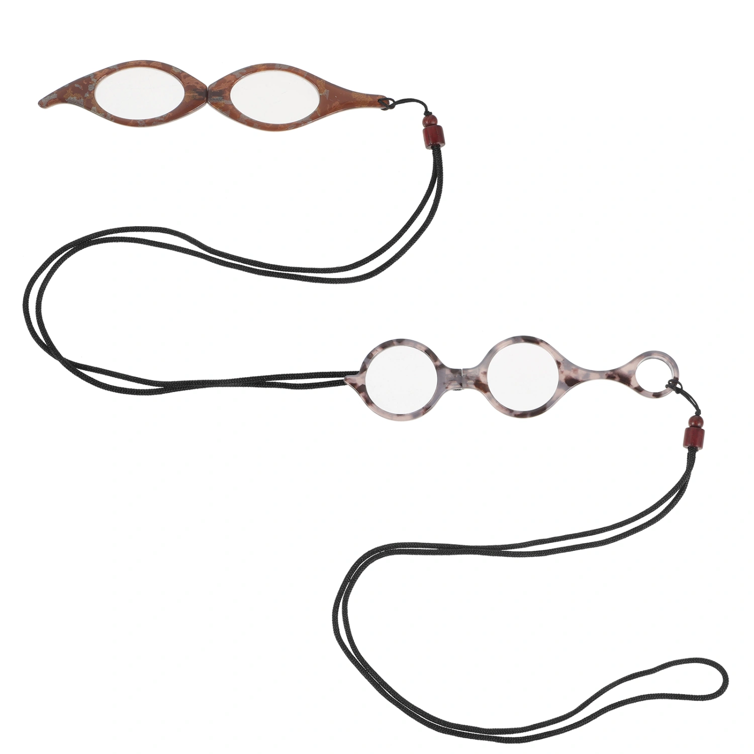 2Pcs Reading Glasses Folding Reading Glasses Pendant Necklace Household Reading Eyeglasses