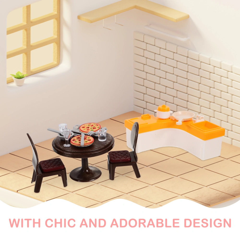 1 Set Doll House Kitchen Prop Doll House Furniture Set For Kids Toys Miniature Doll House Accessories