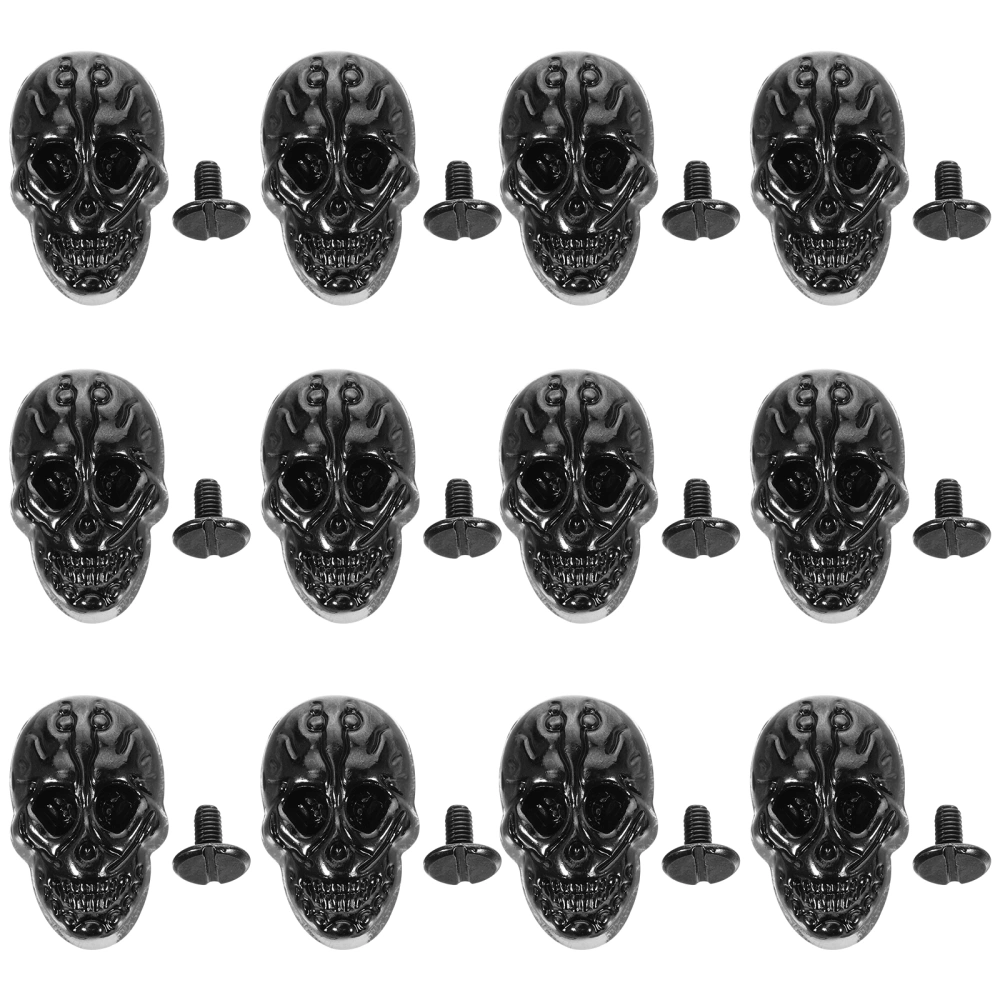 20pcs Crafting Studs Leather Craft Rivets Crafting Skull Studs Clothing Skull Spike