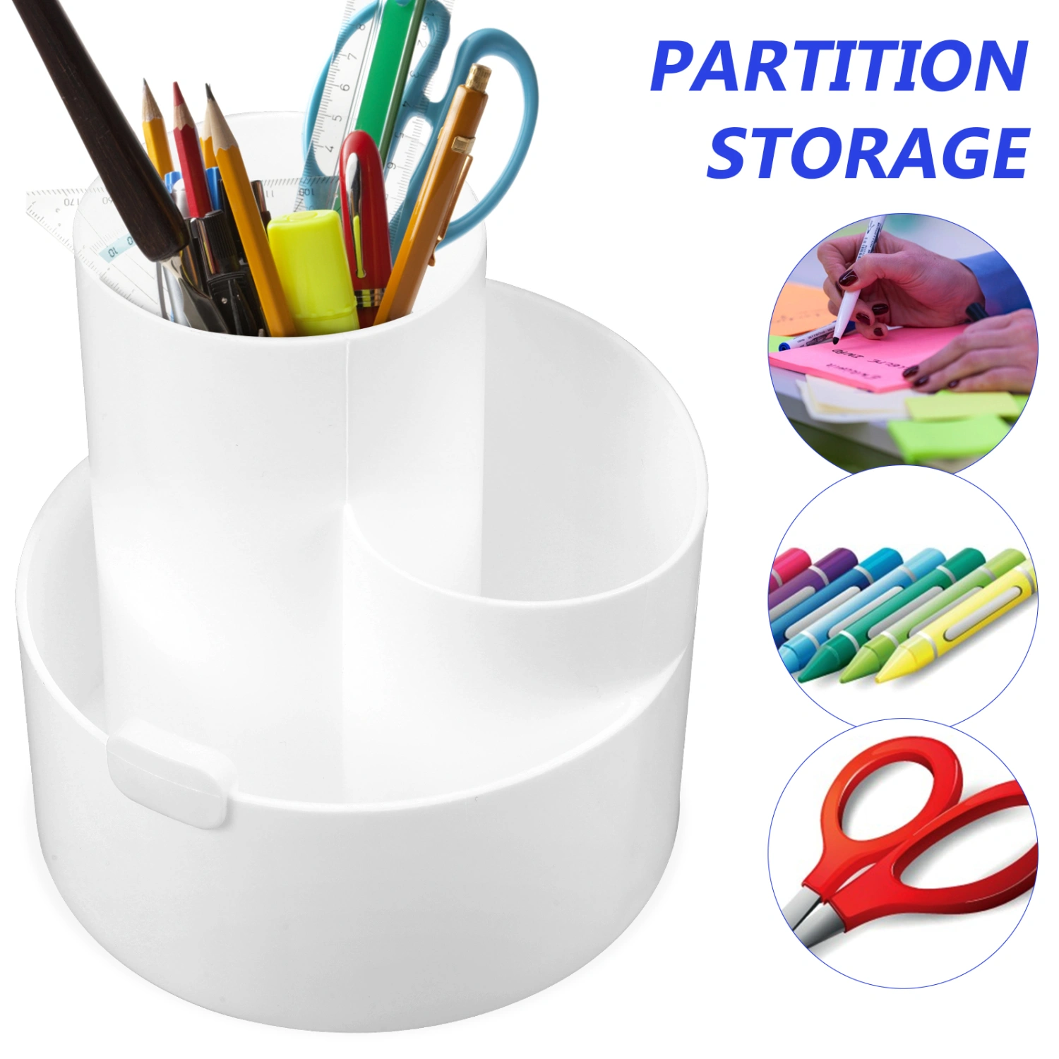 Desk Organizer 360 Degree Rotating Pen Holder Pencil Holder Pen Organizer for Desk
