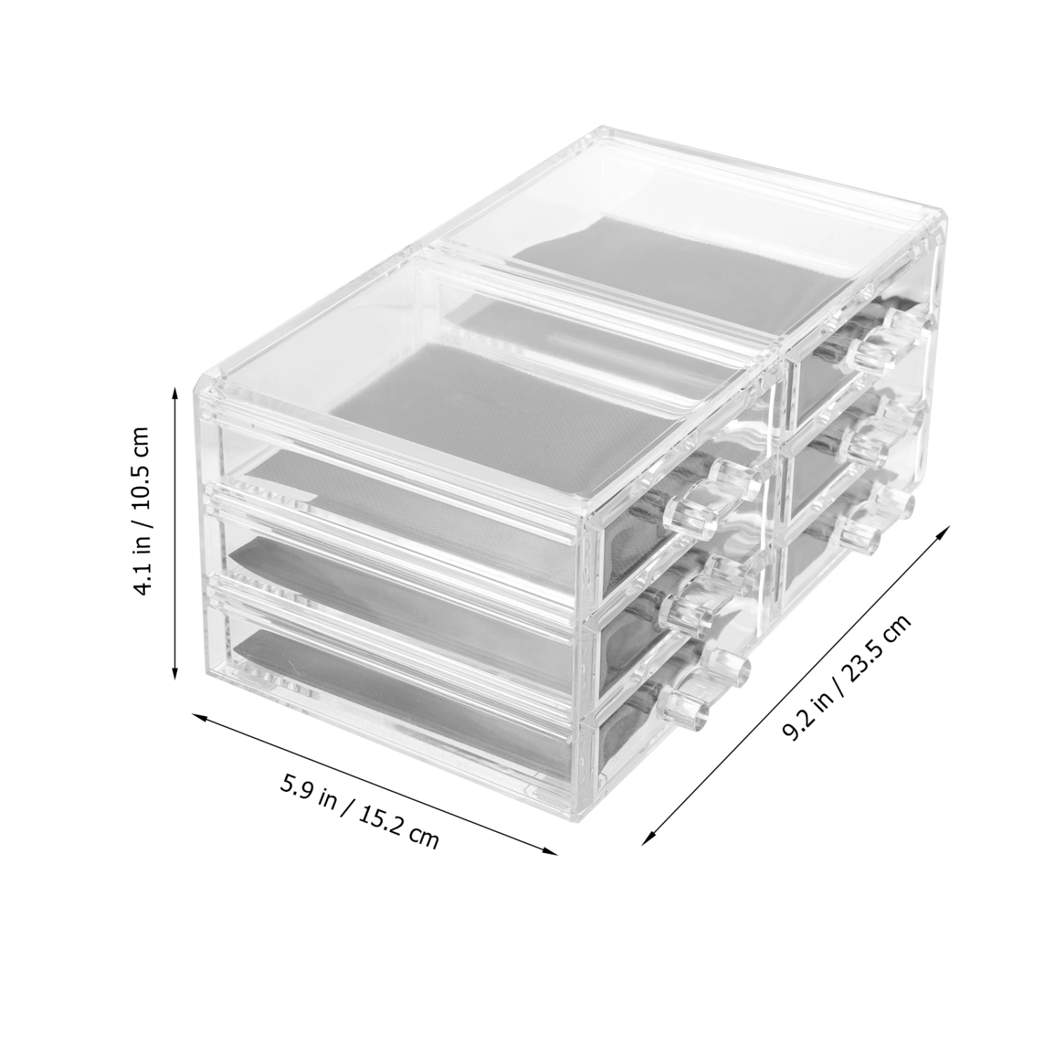 Acrylic Clear Makeup Organizer Countertop Makeup Holder Cosmetic Storage Display Case
