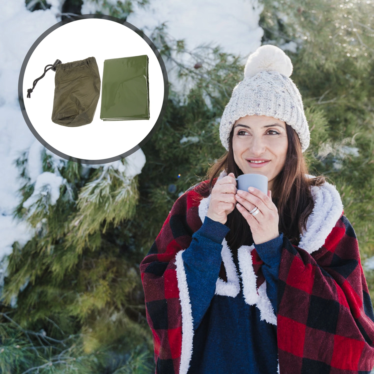 1 Set of Emergency Blanket Thermal Insulation Blanket Camping Blanket for Emergency