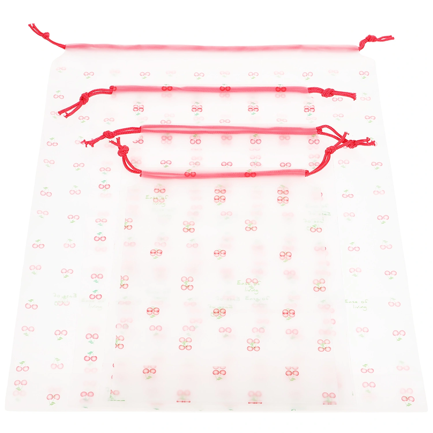 4pcs Large Clothes Laundry Bag Foldable Travel Organizer Laundry Bag with Drawstring