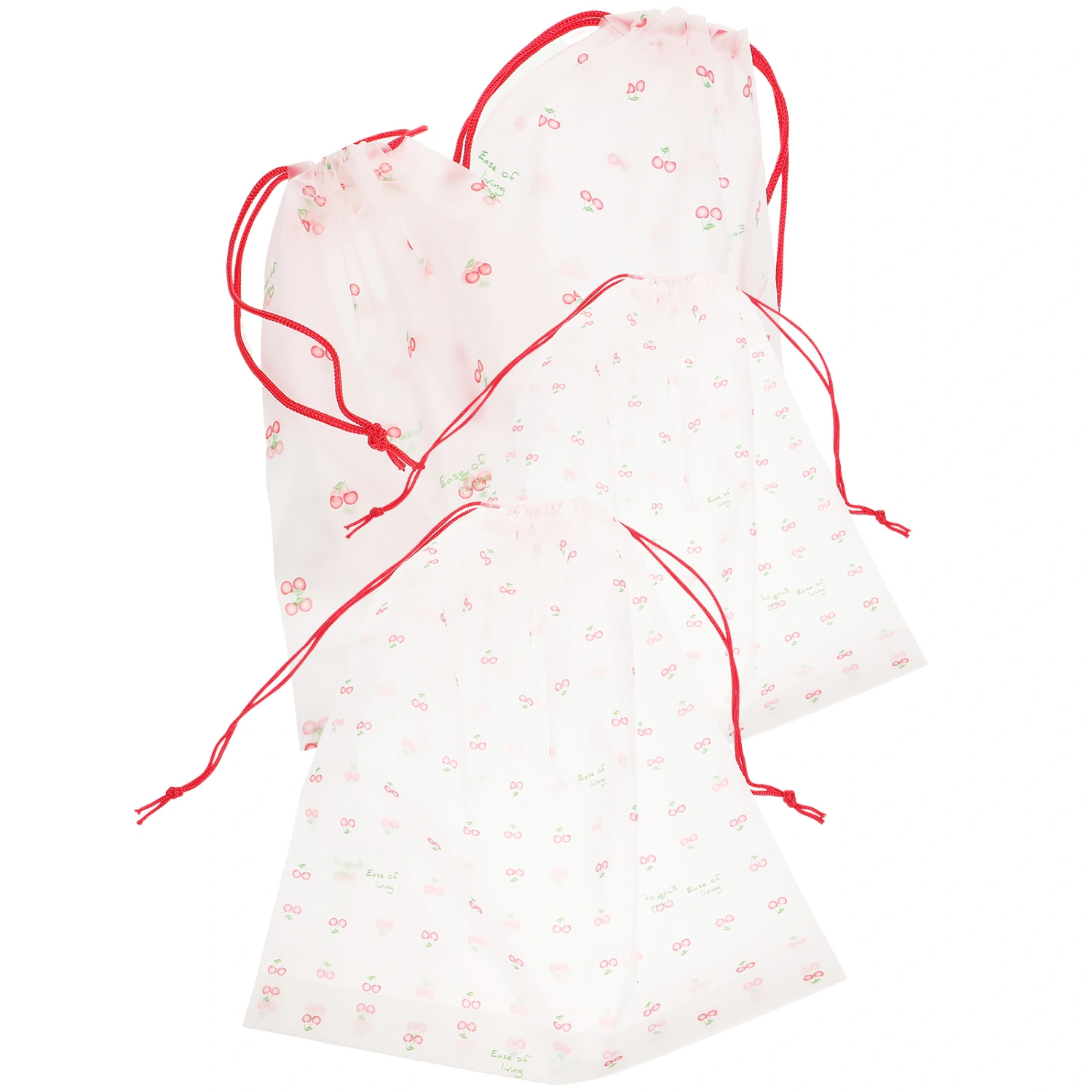 4pcs Large Clothes Laundry Bag Foldable Travel Organizer Laundry Bag with Drawstring