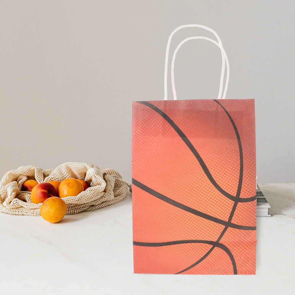 12pcs Sports Ball Snack Bags Party Cookies Bags Paper Gift Bags Festival Party Favors Bags Paper Gifts Bags