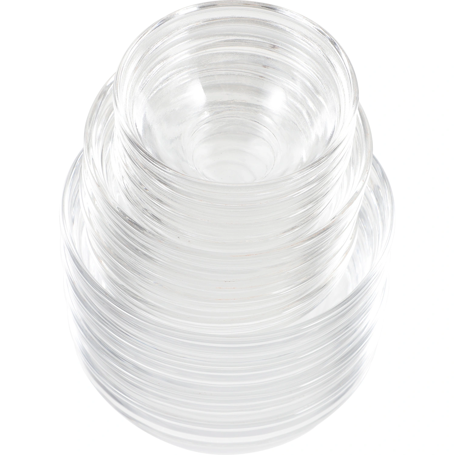 12Pcs Multipurpose Food Bowls Transparent Dessert Bowls Household Salad Bowls