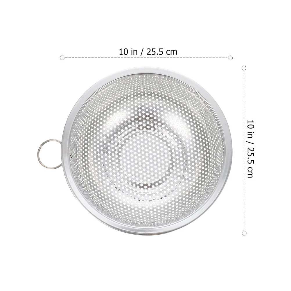 Stainless Steel Colander Rice Strainer Vegetable Drain Basket Rice Washing Basket