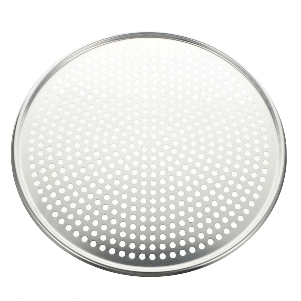 Round Stainless Steel Pizza Pan With Holes Mesh Pizza Baking Screen Pizza Tray