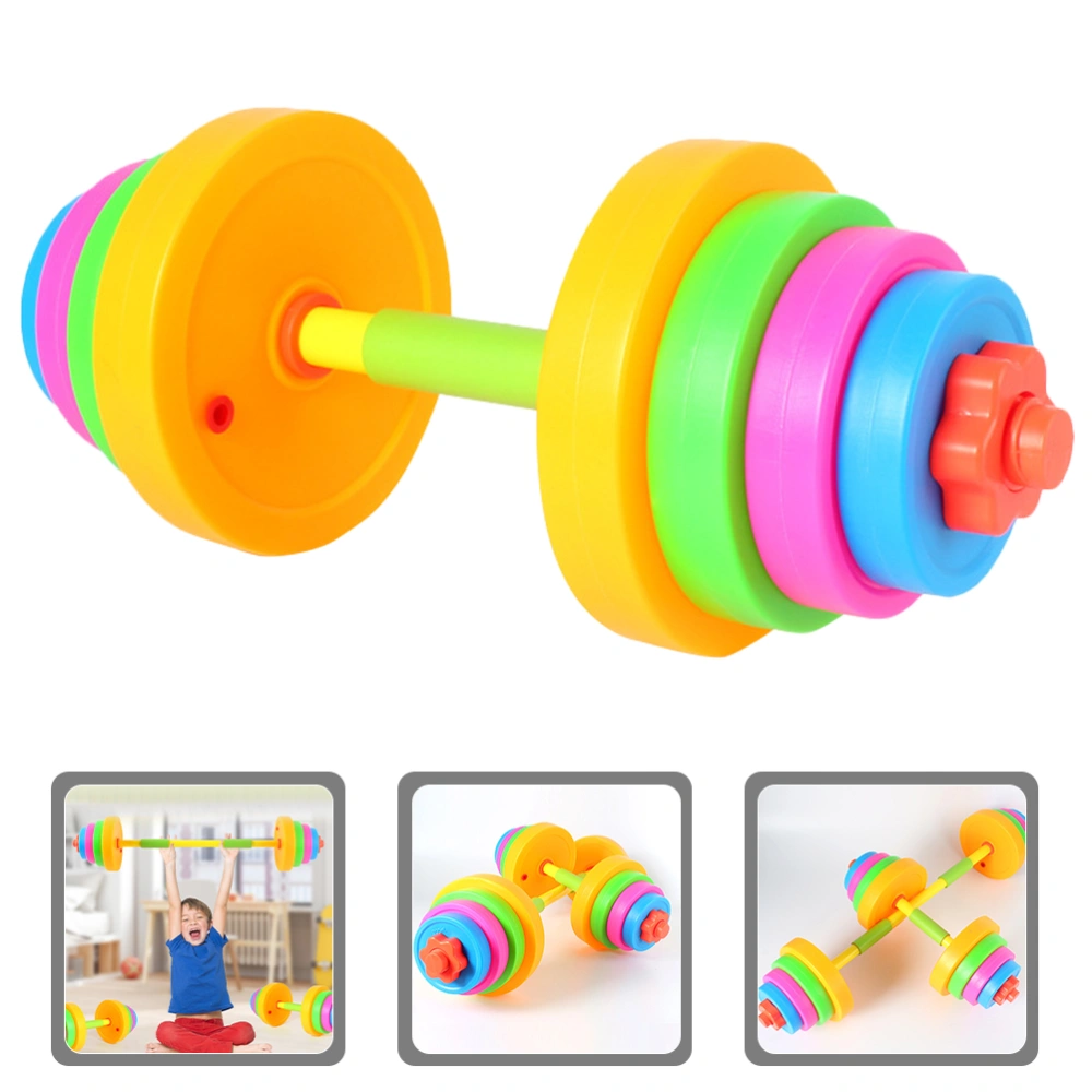 Plastic Dumbbell Kids Barbell Adjustable Dumbbell Kids Exercise Dumbbell Hand Weight for Kids