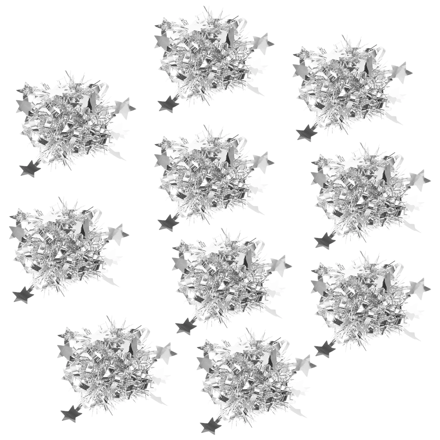10Pcs Cheerleading Pompoms Cheerleader Pom Poms Decorative Cheer Pom Poms Wrist Pom Poms