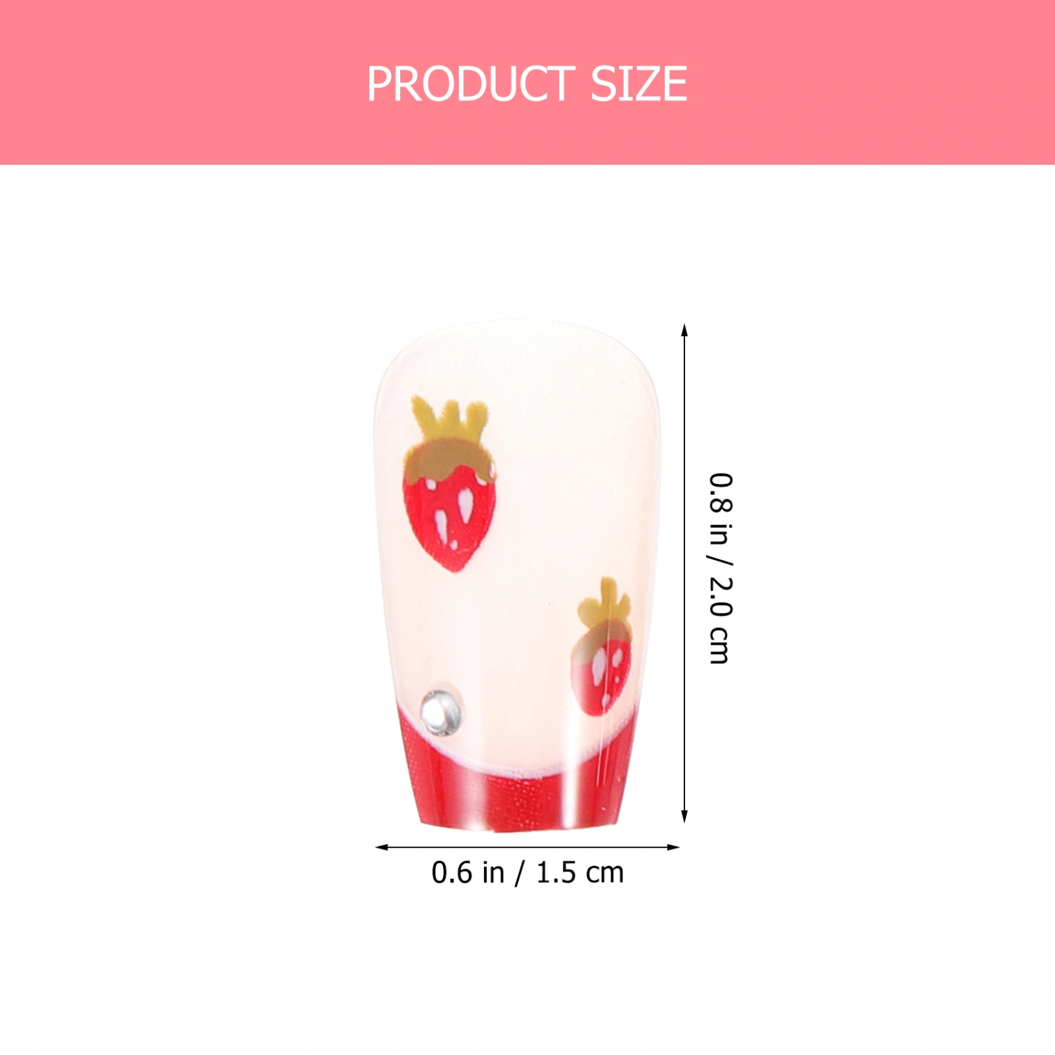 1 Set Women Press on Nails Women Fake Nails Cute Nails Stickers Teen Girls Manicure Supplies
