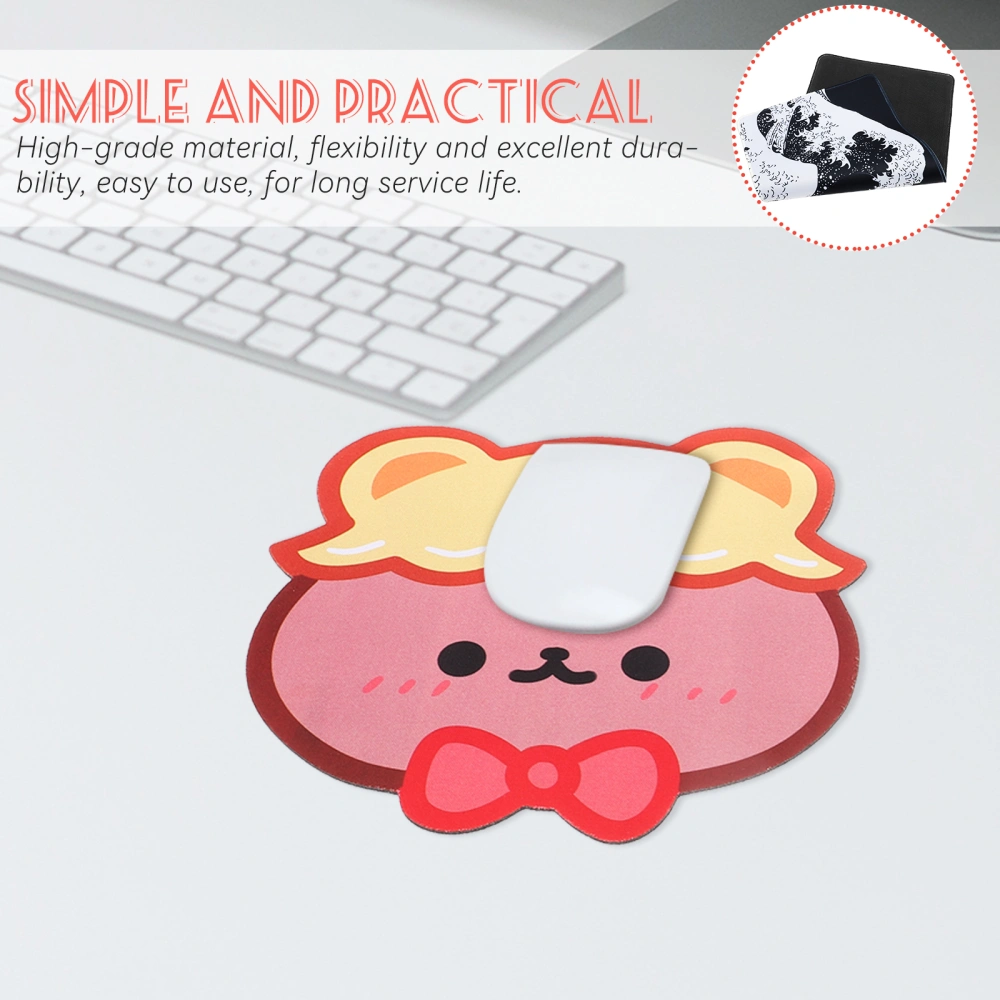 2 pcs Cartoon Bear Mouse Pad Small Mouse Pad Rubber Mouse Pad Computer Mouse Pad